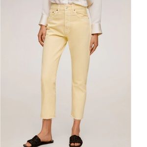 Mango Straight fit cropped jeans